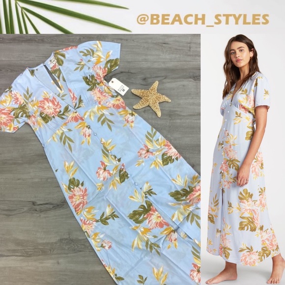 🔆BILLABONG🔆 LUCKY IN LOVE MAXI DRESS - Picture 1 of 16